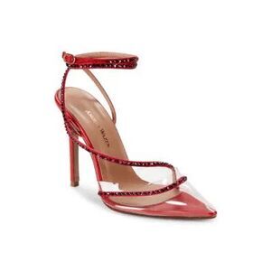 Andrea Wazen Dassy Sunset Embellished Stiletto Pumps in Red EU36/US6 $695